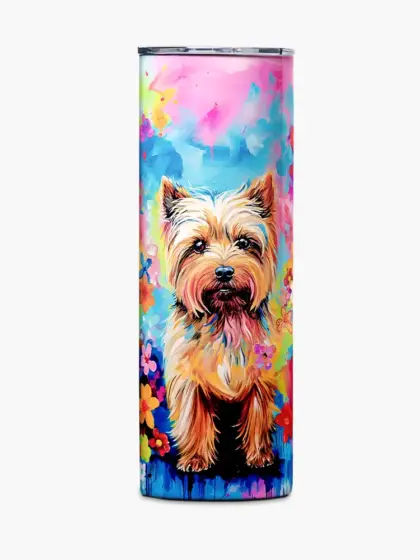 Tumbler 20oz | Colorful Yorkshire Terrier Design