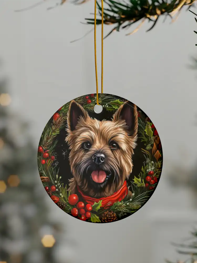 Christmas Ornament | Cairn Terrier Design