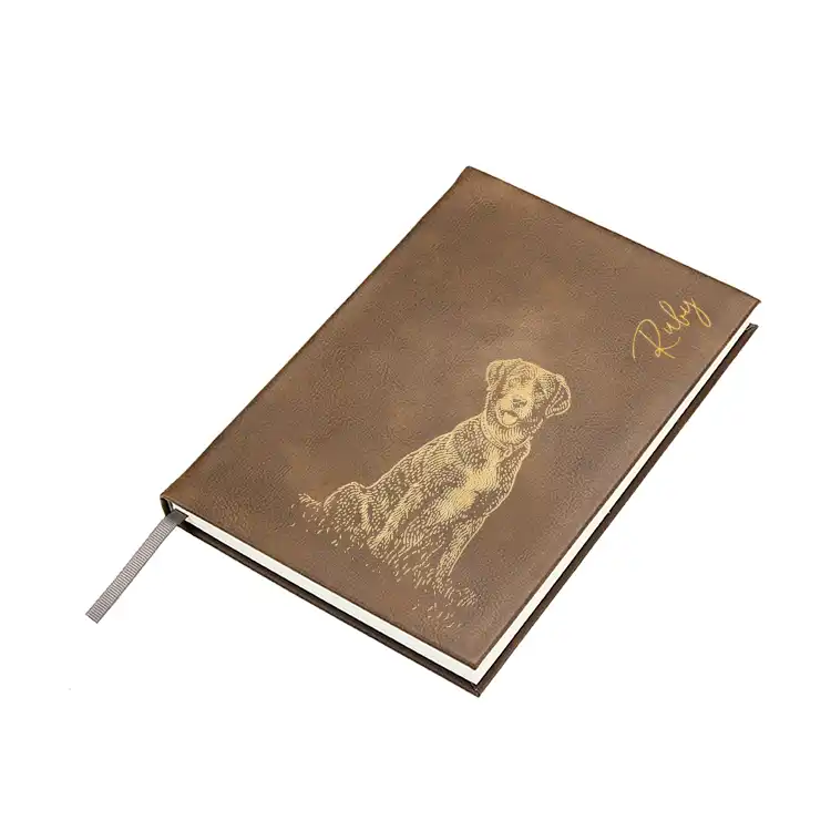 Notebook: Gold on Brown